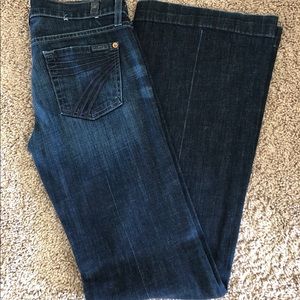 For all mankind wide leg jeans